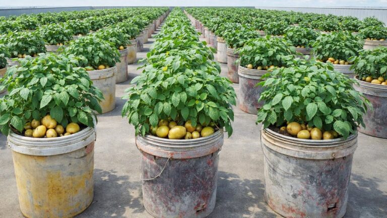 You won’t believe the massive potato yield… just from plastic tubs!