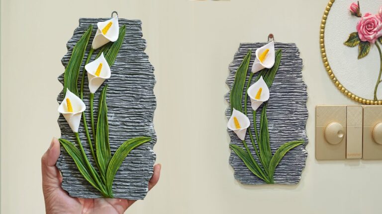 You won’t believe this stunning wall art… using just homemade clay!