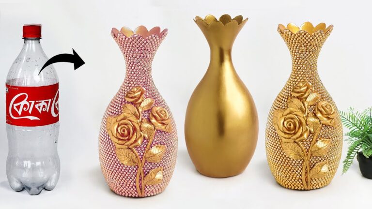 You won’t believe how a plastic bottle transforms into a stunning ceramic vase…