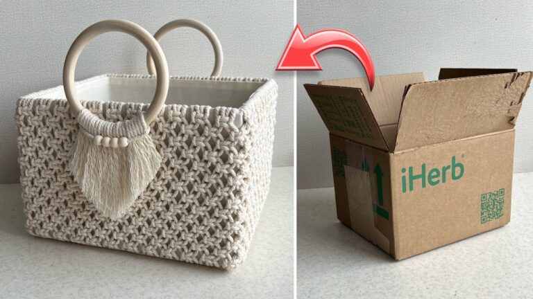 You won’t believe what a macramé basket can do… endless storage magic!