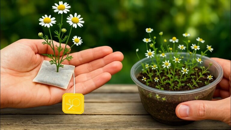 You won’t believe this camomile explosion… starting with just tea bags!